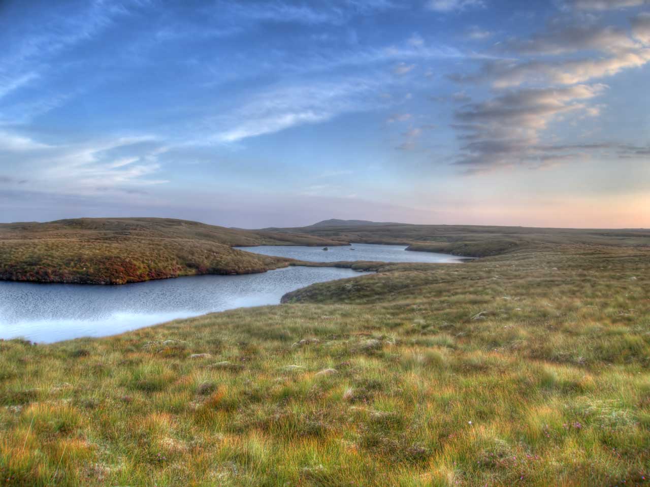 Sunrise on the Lewis moorland