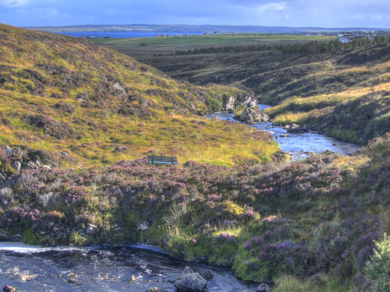 A comfortable seat up the Gress River on the Isle of Lewis