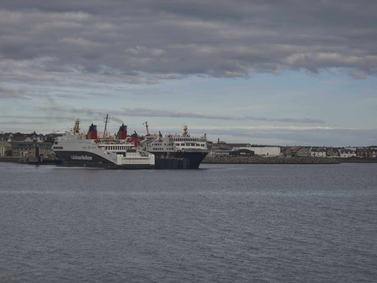 Stornoway to Ullapool ferry on the pier at Stornoway