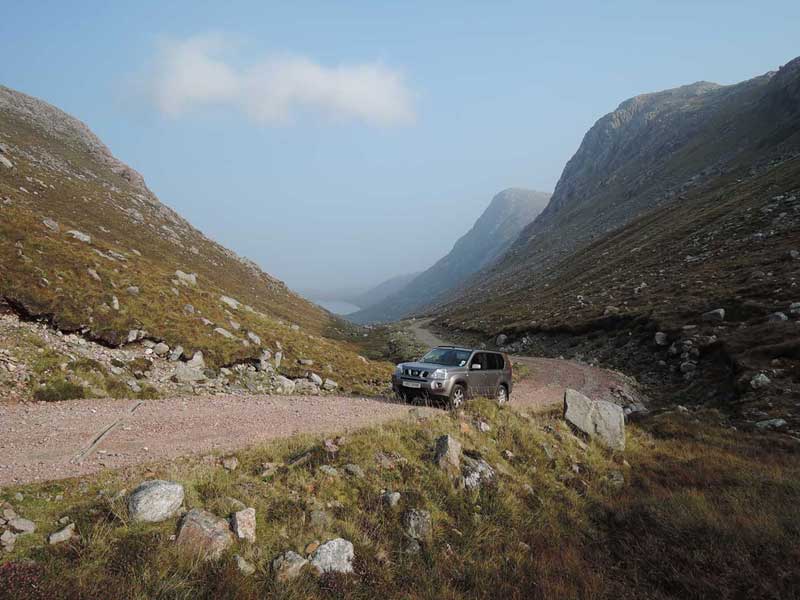 Driving out a track on the Isle of Lewis