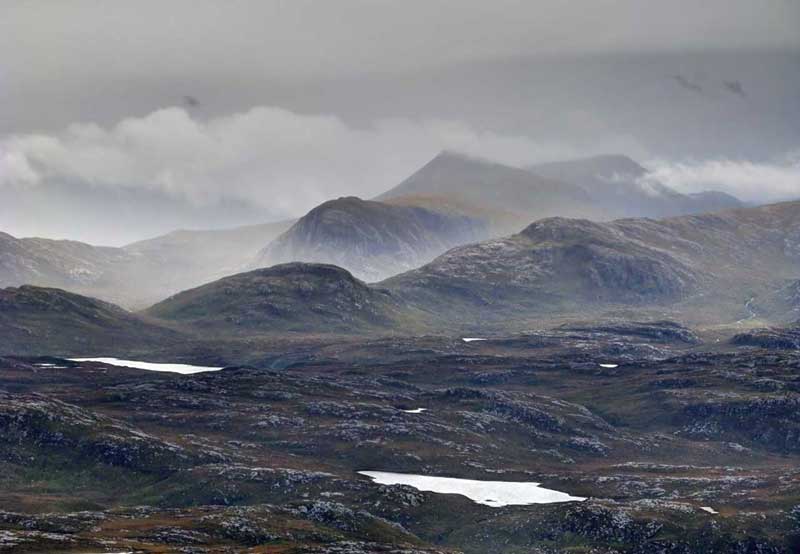 The hills of Harris from the Isle of Lewis